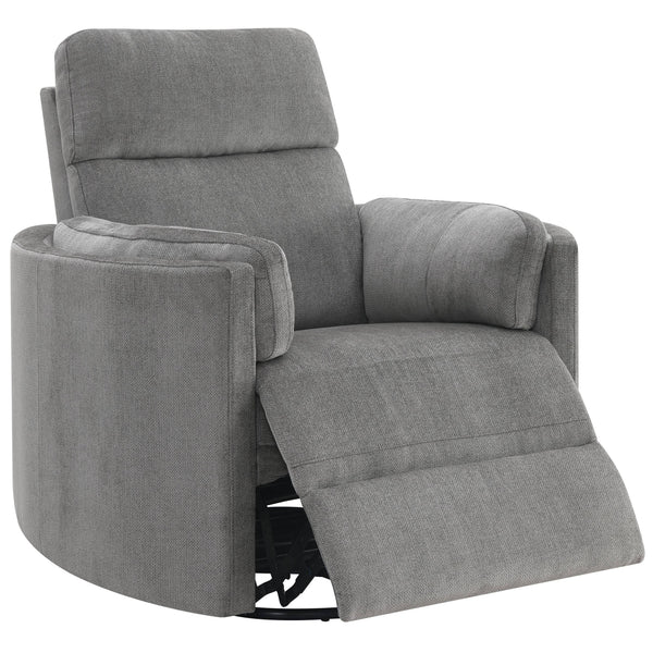 Sagen Charcoal Grey Chenille Recliner – 40