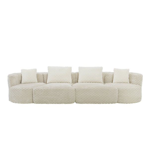 Montague Bubble Velvet Modular Sectional Sofa – 137.8