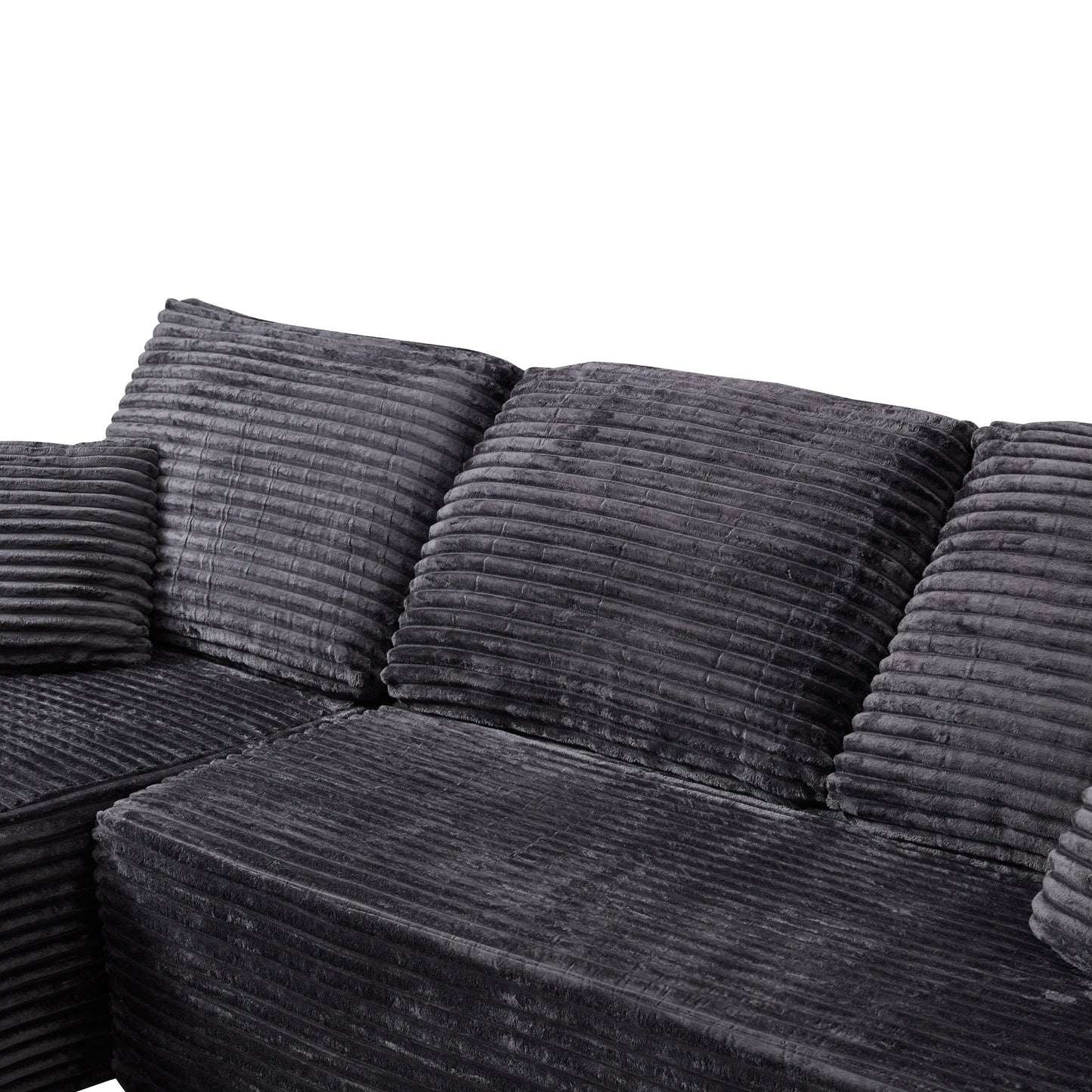 Emberly Modular Sectional Sofa Grey L-Shape