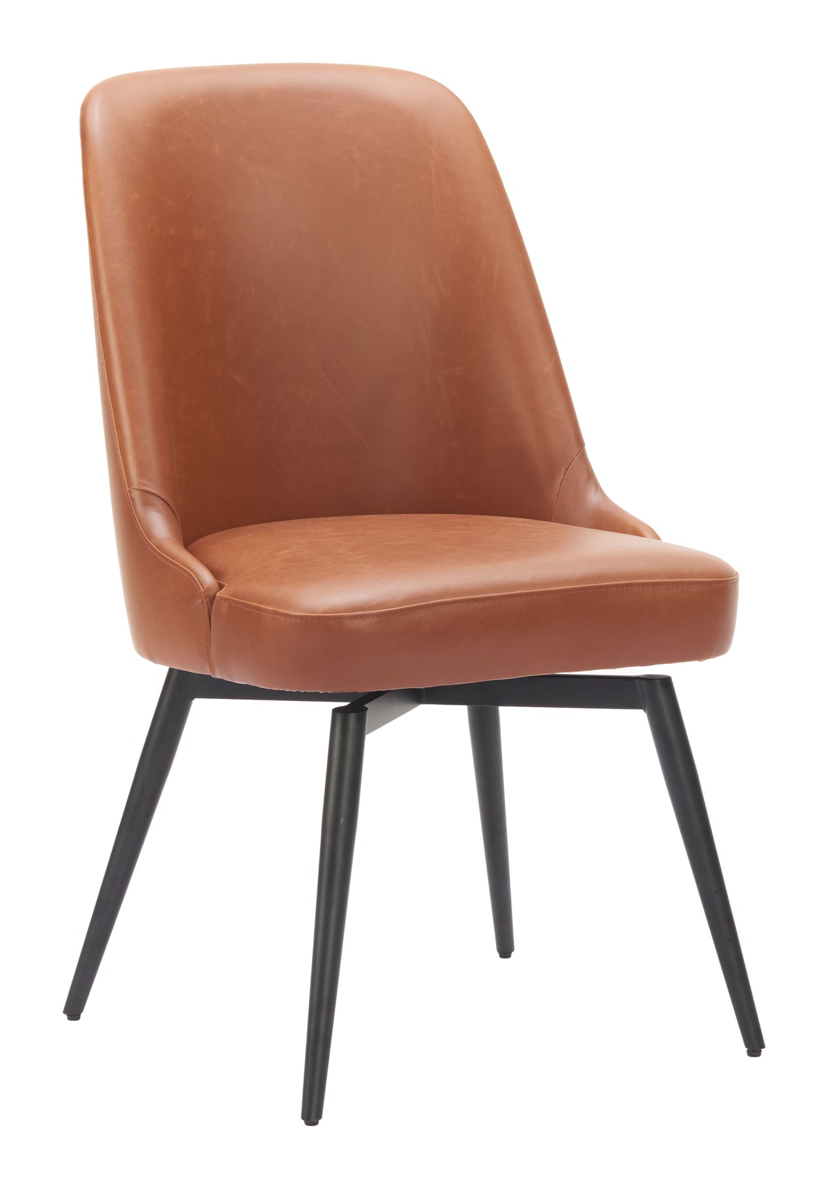 Keppel Swivel Dining Chair (Set of 2) in Brown