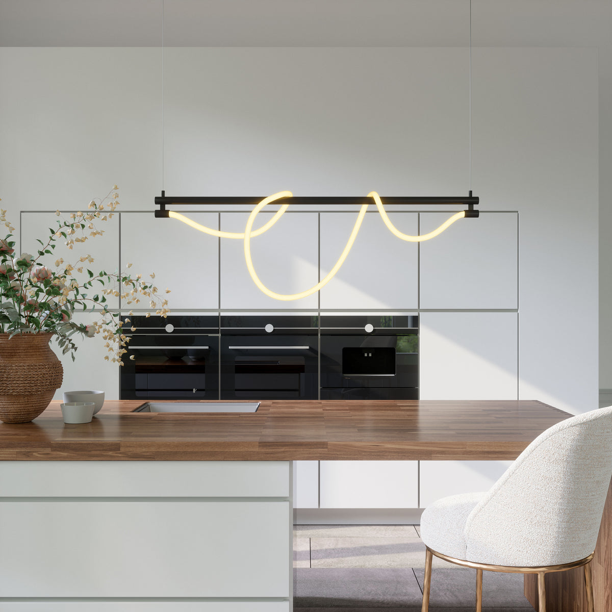 Adder Black Ceiling Lamp