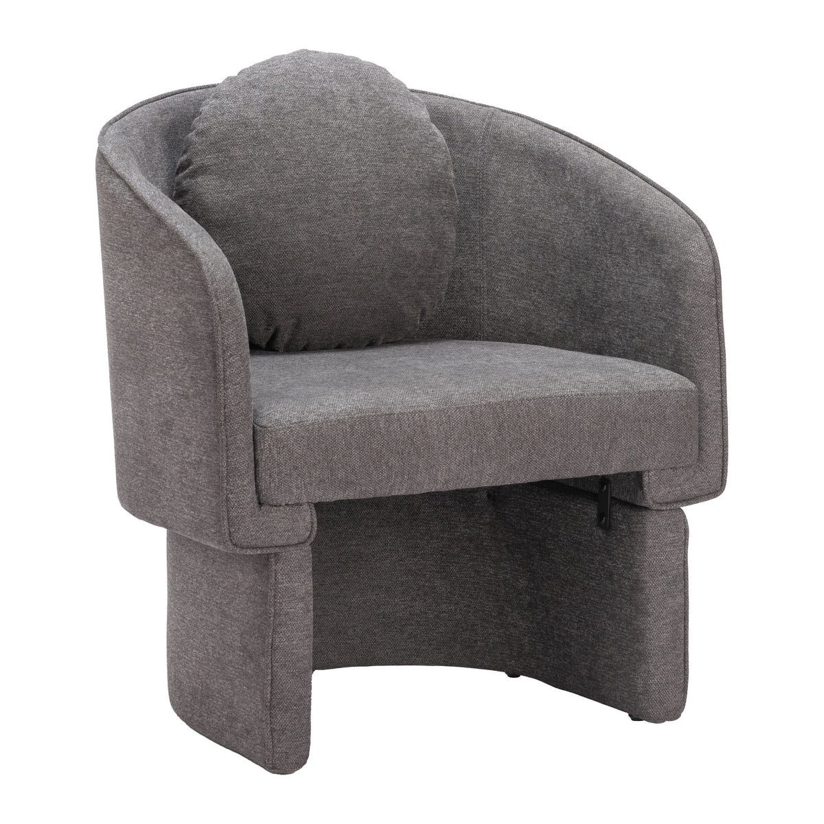 Olya Truffle Gray Accent Chair