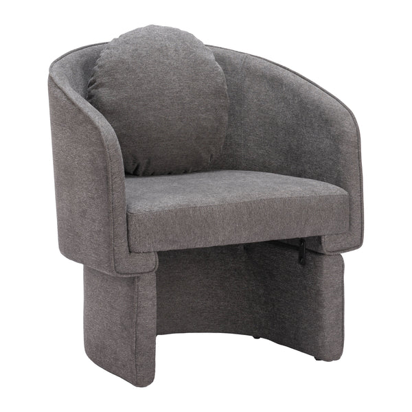 Olya Truffle Gray Accent Chair