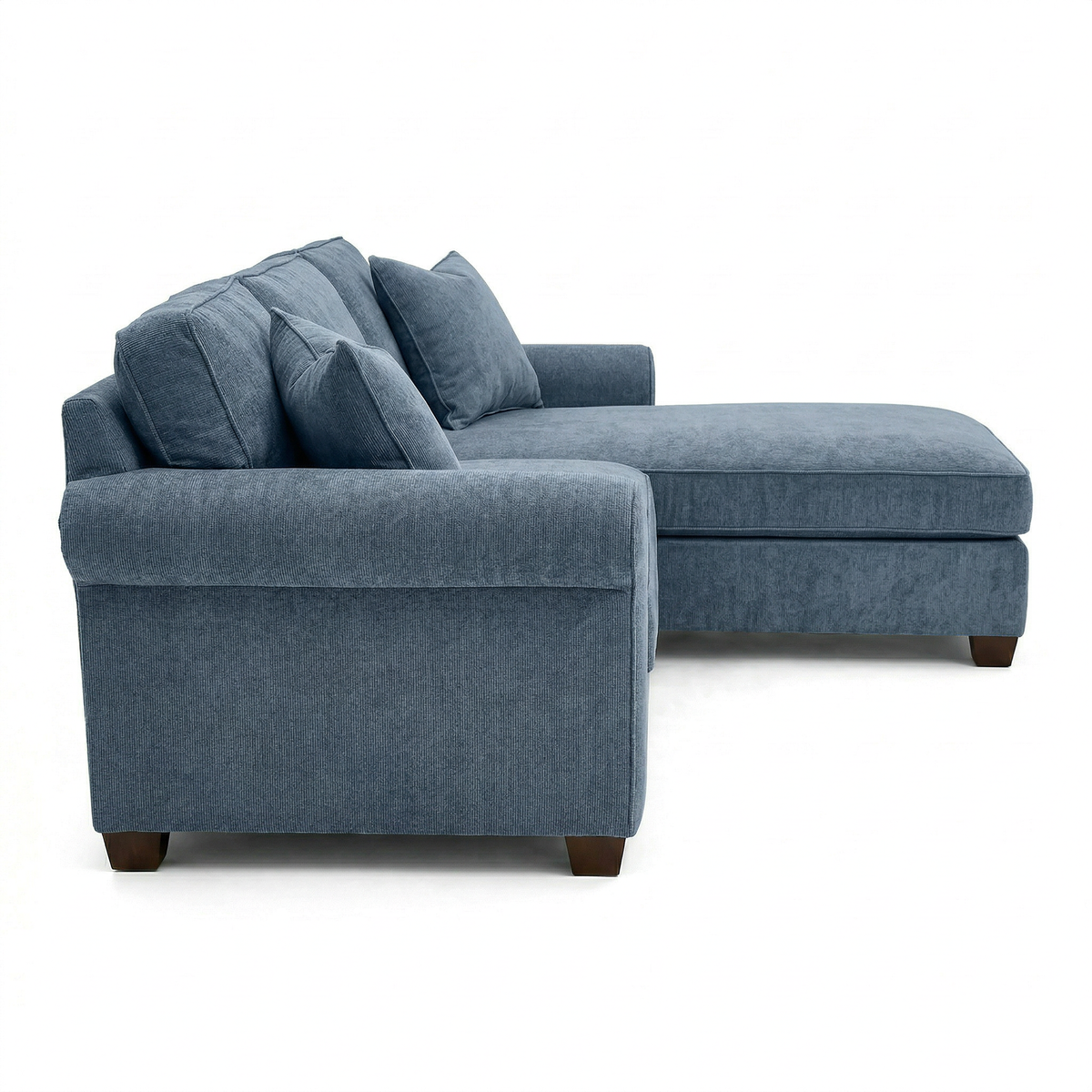 Irlanda Upholstered L-Shaped Sectional – 120" Made-in-USA Sectional Sofa - Leslie Peacock - Fabric (11)