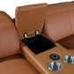Italian Leather Power Reclining Corner Sectional Sofa