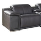 Italian Leather Power Reclining Corner Sectional Sofa