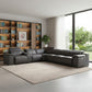 Italian Leather Power Reclining Corner Sectional Sofa