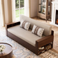 Off White lift-up storage sofa bed