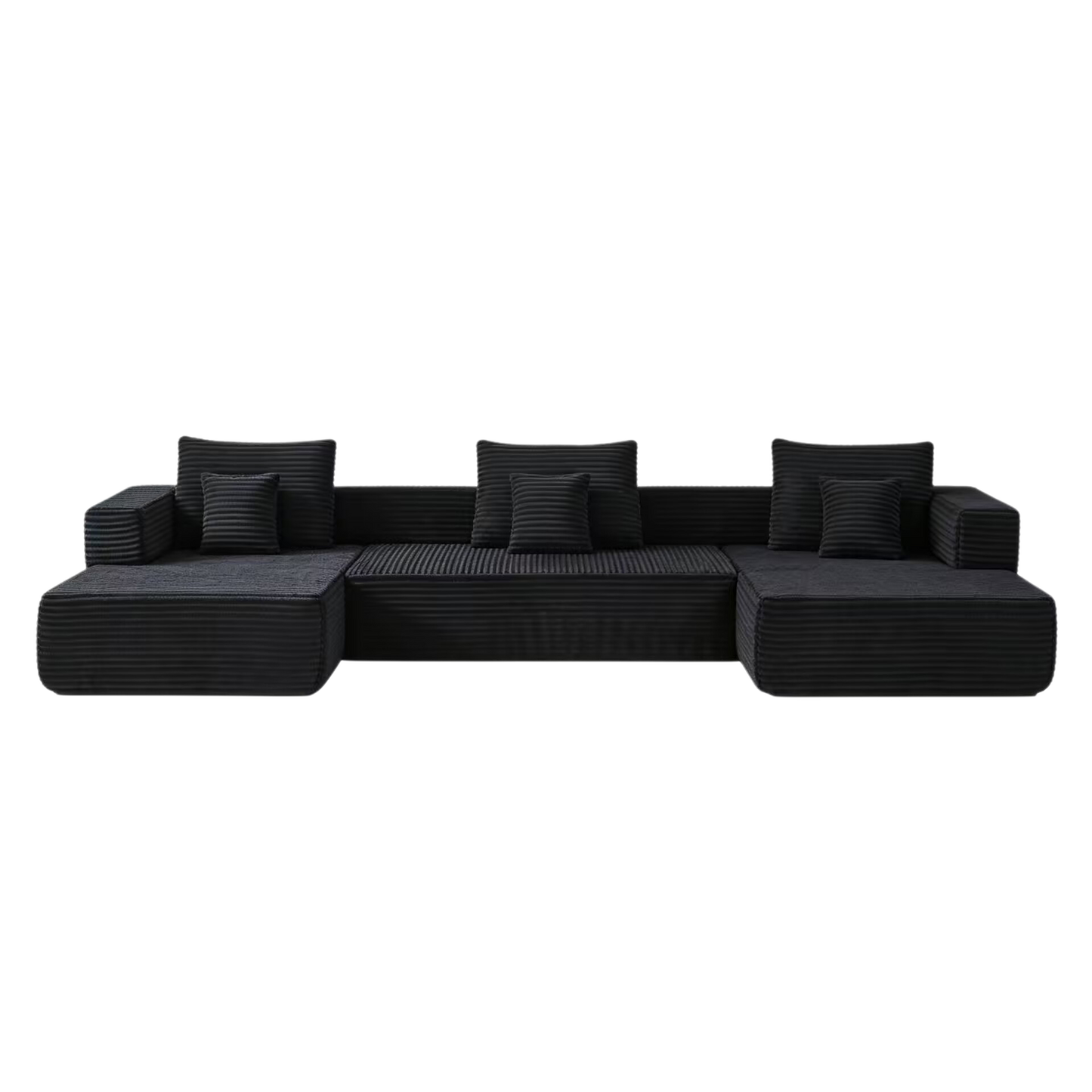 Sorrel U-Shaped Modular Sofa - Black (4)