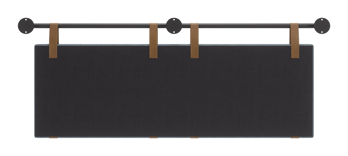 Zeva Gray Floating Queen Headboard