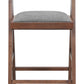 Delhi Gray & Walnut Barstool (Set of 2)