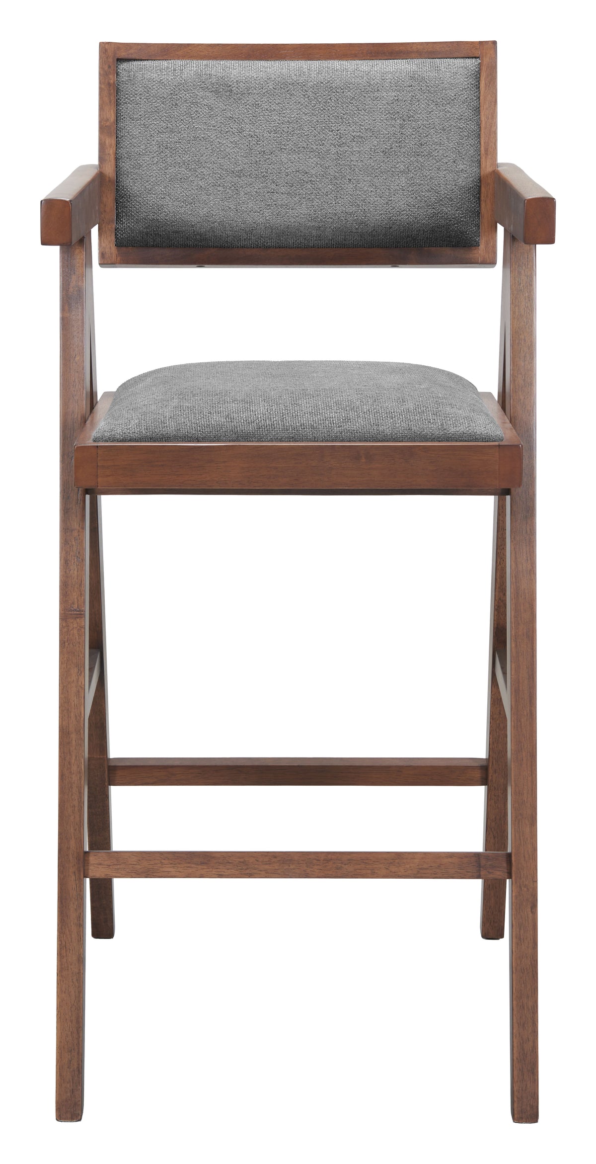 Delhi Gray & Walnut Barstool (Set of 2)
