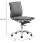 Lider Plus Armless Office Chair in Gray