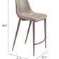 Magnus Counter Stool (Set of 2) in Brown & Walnut