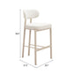 Aurea Light Gray Barstool (Set of 2)