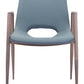 Desi Dining Chair (Set of 2) in Azure Gray & Walnut