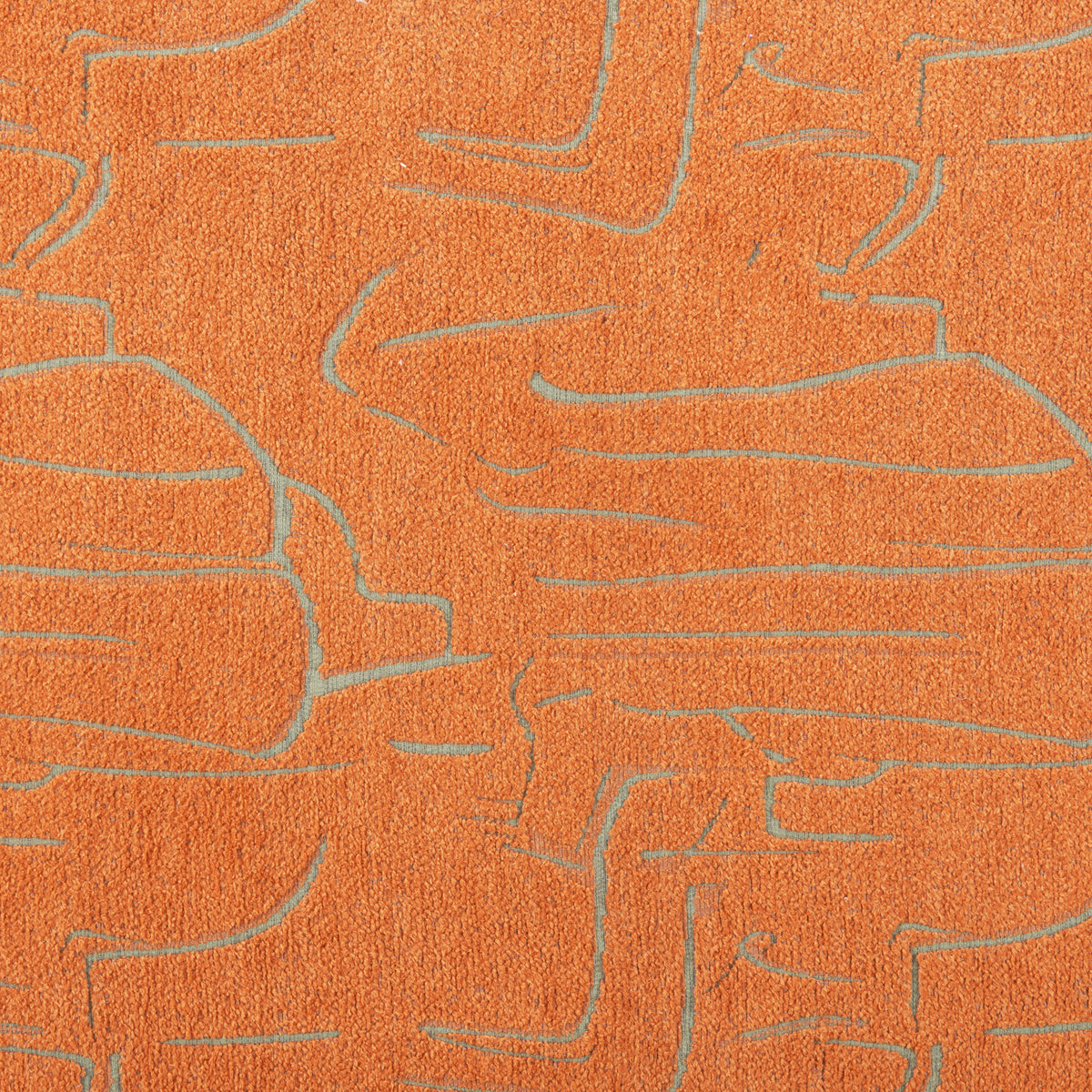 Nendo Abstract Orange Bench