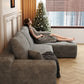 Sullivan grey corduroy cloud modular sectional