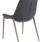 Magnus Dining Chair (Set of 2) in Black & Walnut