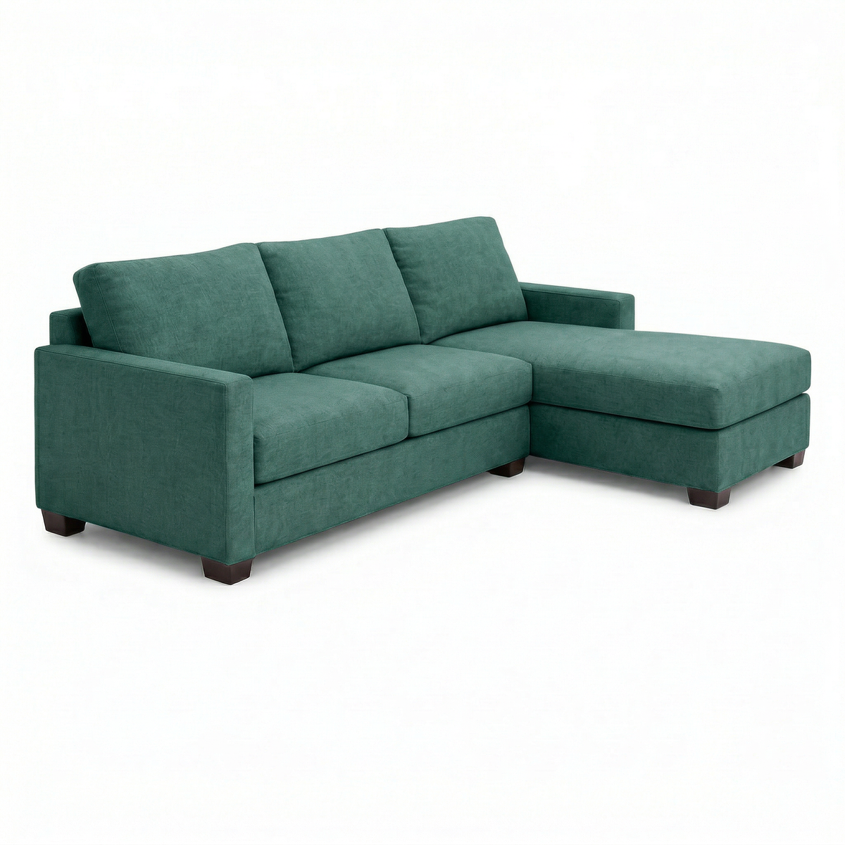 Modena L-Shaped Sectional Sofa - Velvet Antique Kelly Green - Velvet (1)