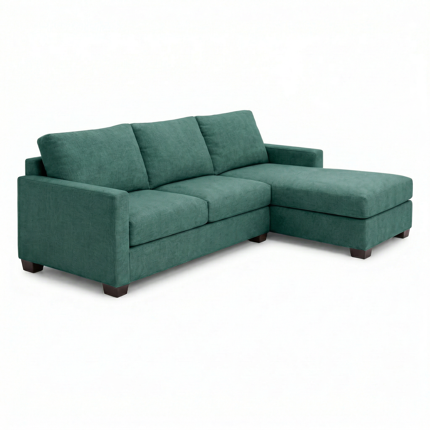 Modena L-Shaped Sectional Sofa - Velvet Antique Kelly Green - Velvet (1)