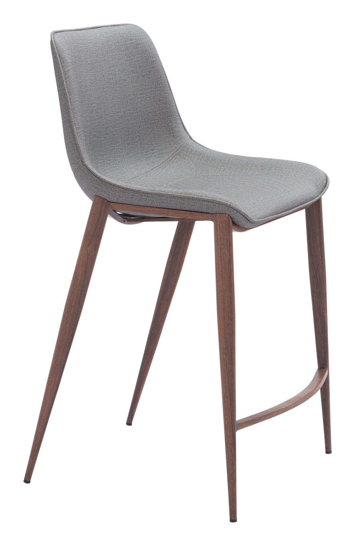 Magnus Counter Stool (Set of 2) in Slate Gray & Walnut