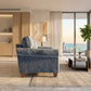 Augusta Sofa – Made in USA, Custom Fabric Options, 83" Classic Design - Leslie Peacock - Fabric (4)