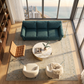 Augusta Sofa – Made in USA, Custom Fabric Options, 83" Classic Design - Hepburn Teal - Fabric (3)