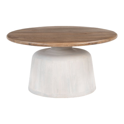 Goblet Brown & White Coffee Table