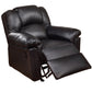 Brennan Black Bonded Leather Reclining Sofa & Recliner Set