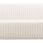 Osterbro Modern Channel Tufted Fabric Sofa, White/Cream 88" - Revel Sofa 