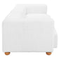 Tayte White Corduroy Deep Seated Modular Sofa 150'