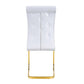Kinsey White, Gold Legs, Set of 4