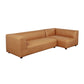 Lukas 2-piece sectional with right-facing chaise in camel