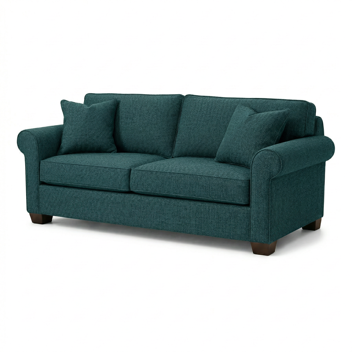 Irlanda Classic Sofa – 92" Rolled-Arm Made-in-USA Sofa - Hepburn Teal - Fabric (7)