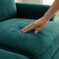 Irlanda Classic Sofa – 92" Rolled-Arm Made-in-USA Sofa - Velvet Antique Kelly Green - Velvet (8)