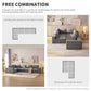 Modern Modular Low Profile Corner Sofa Sectional 116'