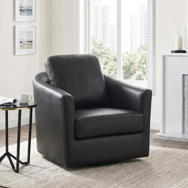 Rennick Leather Swivel Accent Chair – 33