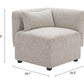Simu Dune Greige Corner Chair