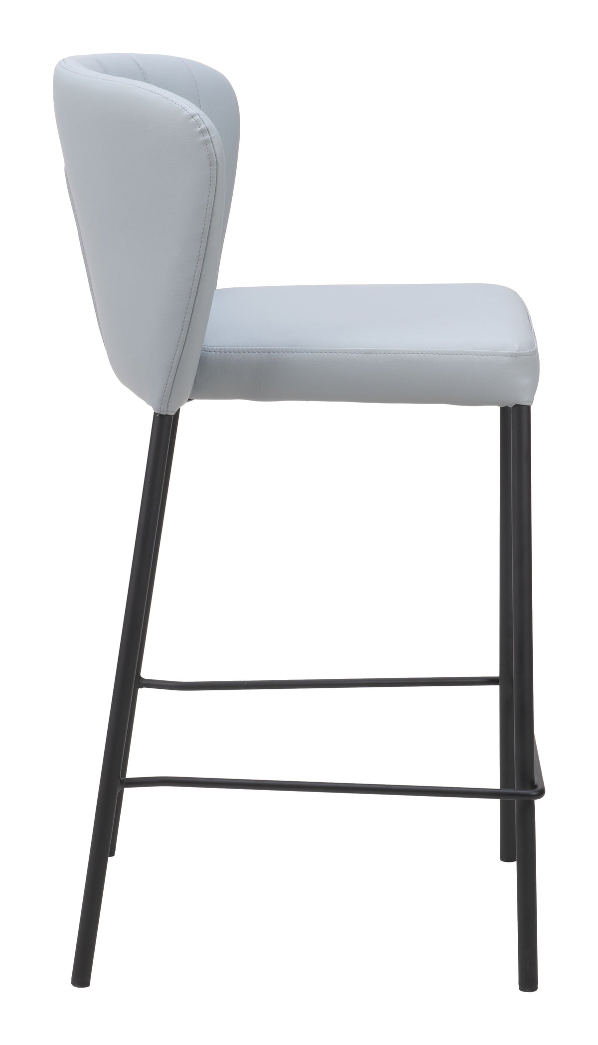 Linz Counter Stool (Set of 2) in Gray