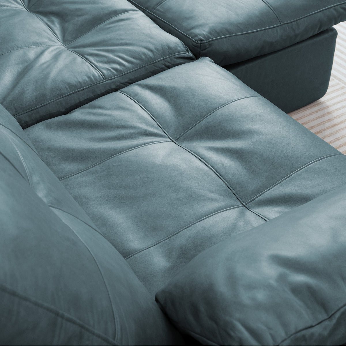 Delano Faux Leather Sectional Sofa