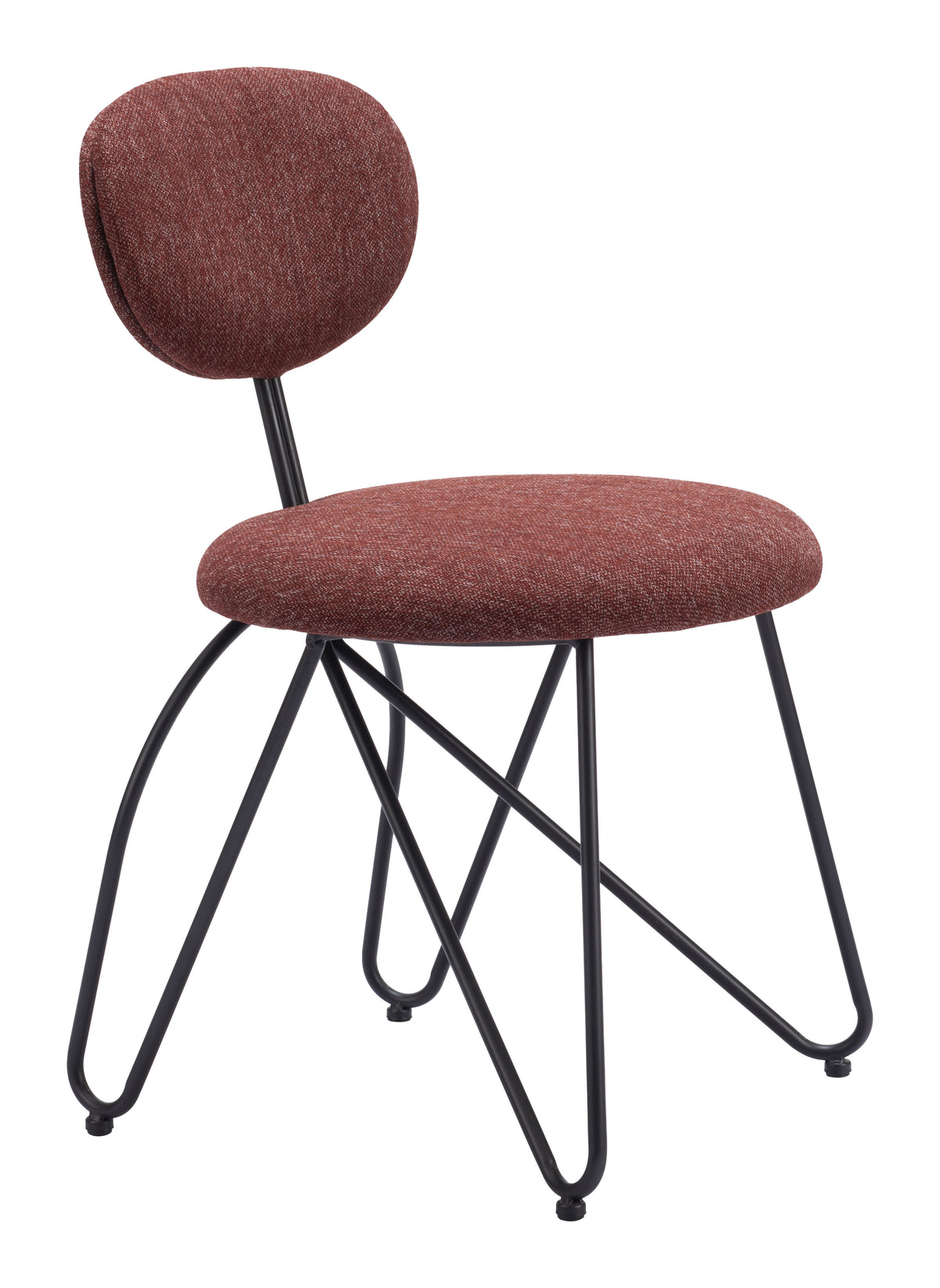 Novi Dining Chair (Set of 2) in Maroon Brown