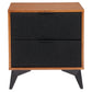 Zarif Black & Walnut Nightstand