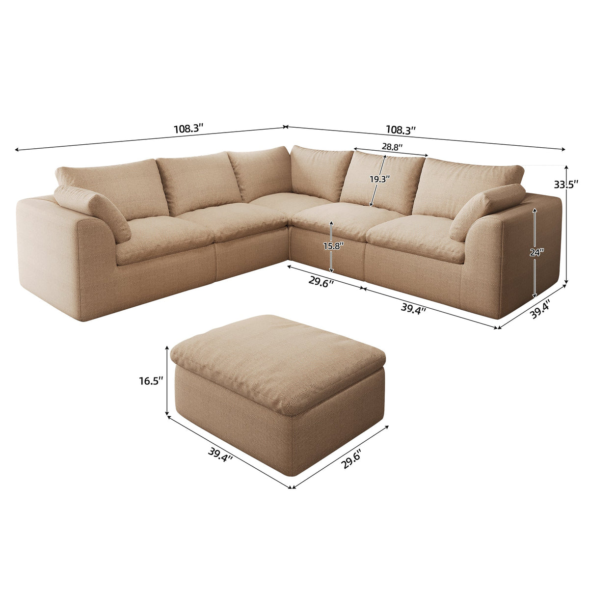 Pelham Cloud Modular Sectional