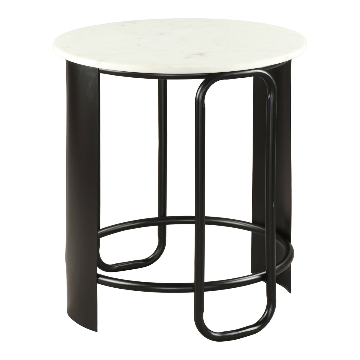 Obel White & Black Side Table