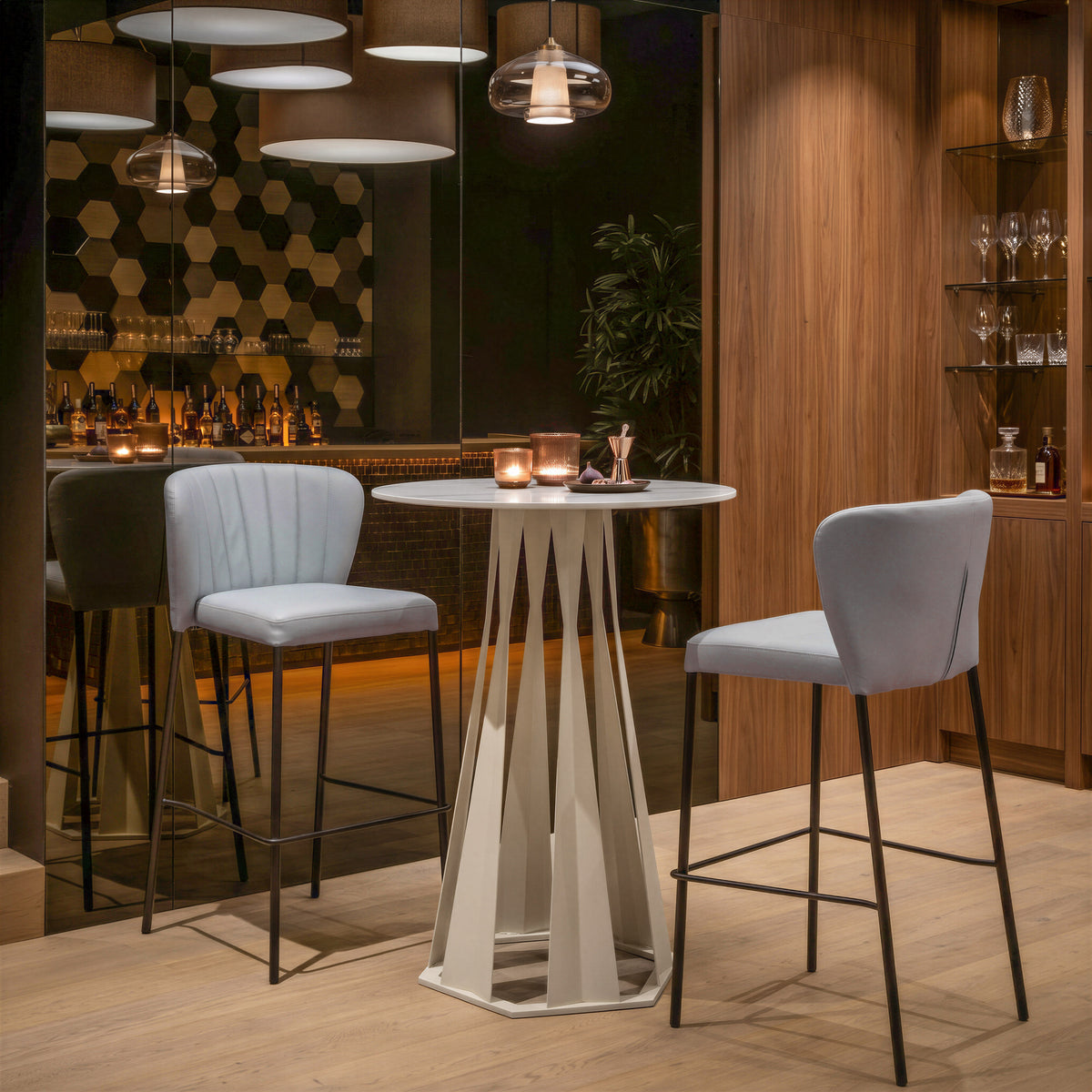 Axis White Bar Table