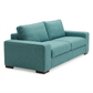 Modena Sofa 92" – Made in USA Square-Arm Sofa (7 Fabrics) - Hepburn Emerald - Fabric (8)
