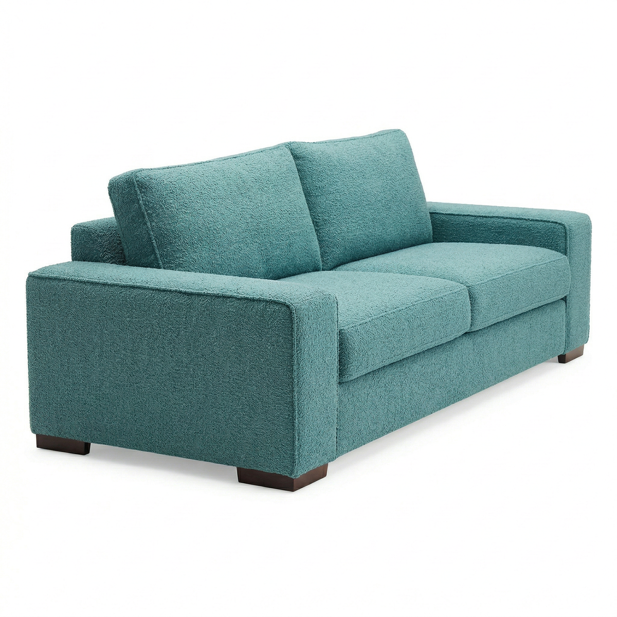 Modena Sofa 92" – Made in USA Square-Arm Sofa (7 Fabrics) - Hepburn Emerald - Fabric (8)