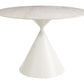 Plinn Light Beige & White Dining Table