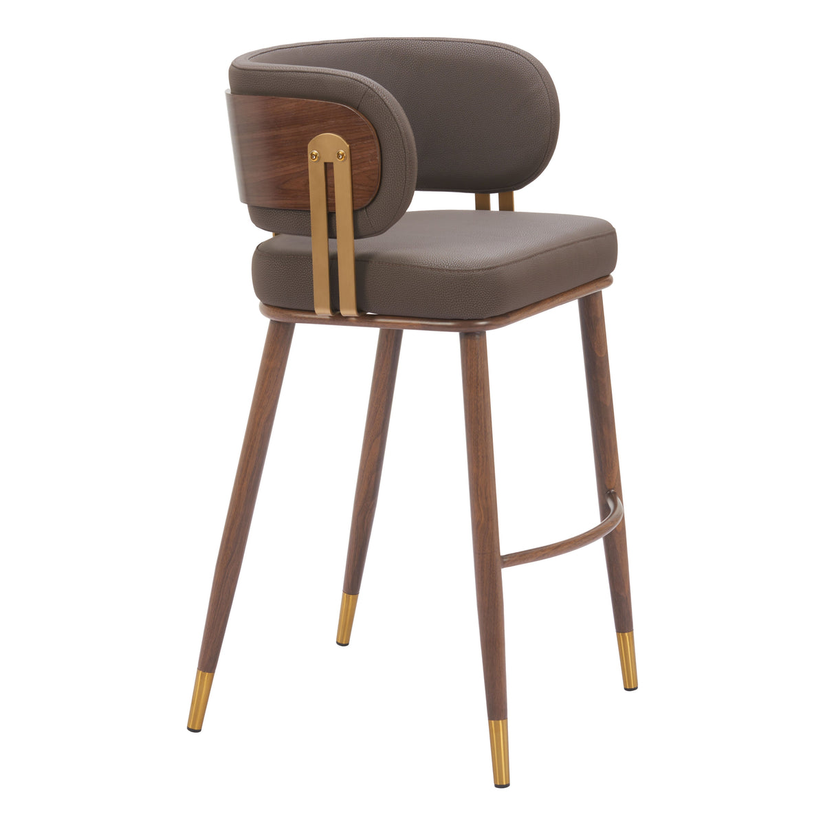 Brew Brown & Walnut Barstool